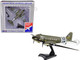 Douglas C 47 Skytrain Transport Aircraft Tico Belle 82nd Airborne Division D Day 1945 United States Army Air Forces 1/144 Diecast Model Airplane Postage Stamp PS5558-3