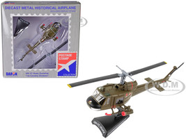 Bell UH 1C Iroquois Huey Helicopter 1st Cavalry Division United States Army 1/87 (HO) Diecast Model Postage Stamp PS5601