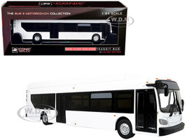 New Flyer Industries Xcelsior XN40 Transit Bus Blank White Limited Edition to 504 pieces Worldwide The Bus & Motorcoach Collection 1/64 Diecast Model Iconic Replicas 64-0427