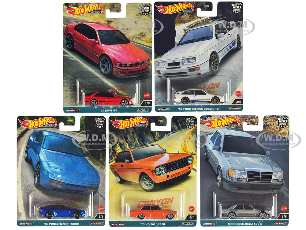 Canyon Warriors 5 Piece Set Car Culture Series Die Cast Model Cars by Hot Wheels