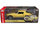 1972 Chevrolet Camaro RS Z28 Cream Yellow with Black Stripes American Muscle Series 1/18 Diecast Model Car Auto World AMM1311