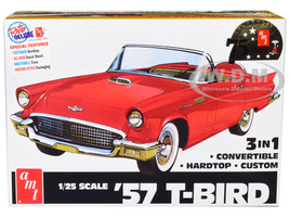 Skill 2 Model Kit 1957 Ford Thunderbird 3 in 1 Kit 1/25 Scale Model AMT AMT1397