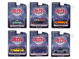 Blue Collar Collection Set of 6 pieces Series 13 1/64 Diecast Model Cars Greenlight 35280SET
