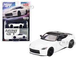 2023 Nissan Z Performance Everest White Metallic with Black Top Limited Edition to 3000 pieces Worldwide 1/64 Diecast Model Car True Scale Miniatures MGT00599