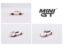 Porsche 911 Carrera RS 2 7 Grand Prix White with Red Livery 1/64 Diecast Model Car True Scale Miniatures MGT00612