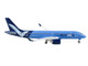 Airbus A220 300 Commercial Aircraft Breeze Airways Blue with White Wings 1/400 Diecast Model Airplane GeminiJets GJ2064