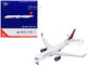 Airbus A220 300 Commercial Aircraft Delta Airlines White with Blue and Red Tail 1/400 Diecast Model Airplane GeminiJets GJ2100