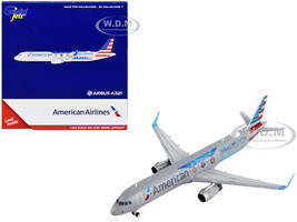 Airbus A321 Commercial Aircraft American Airlines Medal of Honor Gray 1/400 Diecast Model Airplane GeminiJets GJ2139