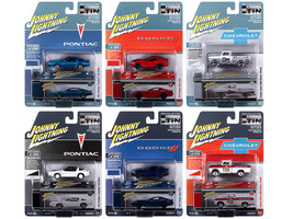 Johnny Lightning Collector s Tin 2023 Set of 6 Cars Release 2 Limited Edition 1/64 Diecast Model Cars Auto World JLCT012