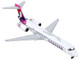 Boeing 717 Commercial Aircraft Hawaiian Airlines White with Pink and Purple Tail 1/400 Diecast Model Airplane by GeminiJets GJ2183