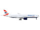 Boeing 777 200ER Commercial Aircraft British Airways OneWorld White 1/400 Diecast Model Airplane GeminiJets GJ2194