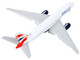 Boeing 777 200ER Commercial Aircraft with Flaps Down British Airways OneWorld White 1/400 Diecast Model Airplane GeminiJets GJ2194F