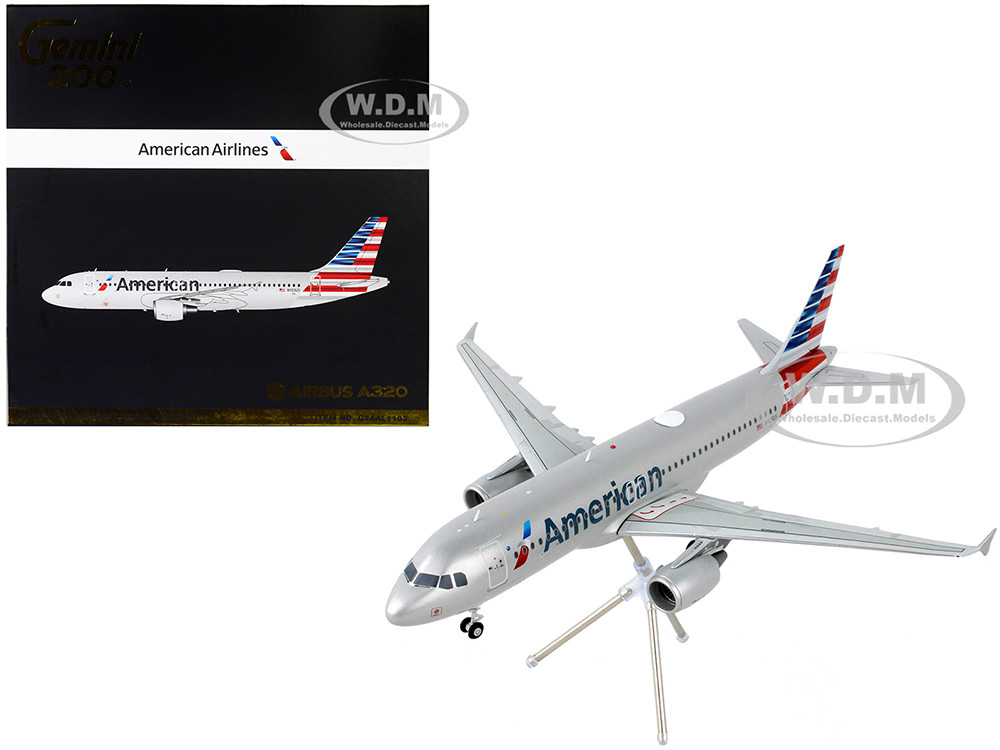 Airbus A320 200 Commercial Aircraft American Airlines Silver Gemini 200 ...