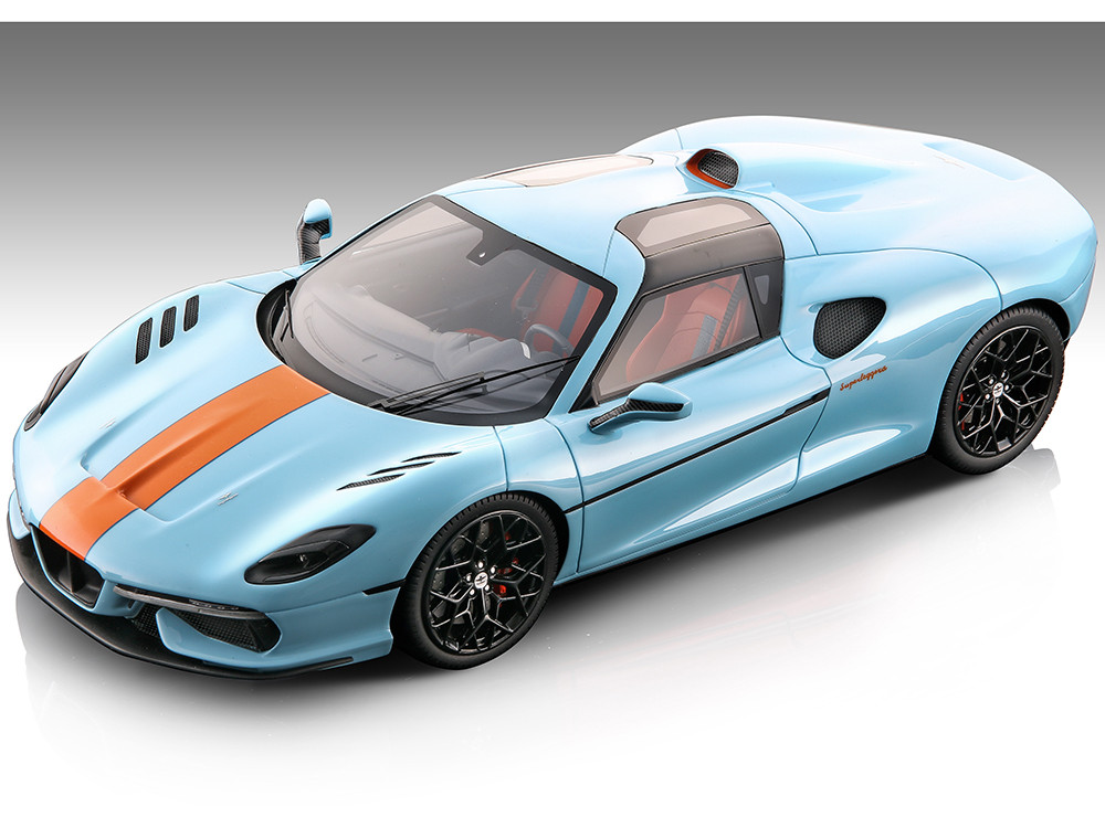 2021 Touring Superleggera Arese RH95 Light Blue with Orange