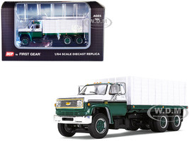 1970s Chevrolet C65 Grain Truck Green and White 1/64 Diecast Model DCP/First Gear 60-1698