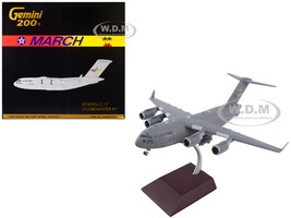 Boeing C 17 Globemaster III Transport Aircraft March Air Force Base United States Air Force Gemini 200 Series 1/200 Diecast Model Airplane GeminiJets G2AFO1059