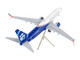 Boeing 737 800 Commercial Aircraft Alaska Airlines Honoring Those Who Serve White and Blue Gemini 200 Series 1/200 Diecast Model Airplane GeminiJets G2ASA1138