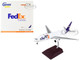 Boeing 767 300F Commercial Aircraft Federal Express White with Purple Tail Interactive Series 1/200 Diecast Model Airplane GeminiJets G2FDX1169