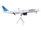 Airbus A321neo Commercial Aircraft JetBlue Airways White with Blue Tail Gemini 200 Series 1/200 Diecast Model Airplane GeminiJets G2JBU1077