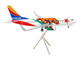 Boeing 737 700 Commercial Aircraft Southwest Airlines California One California Flag Livery Gemini 200 Series 1/200 Diecast Model Airplane GeminiJets G2SWA1010
