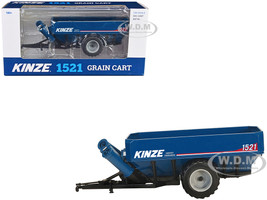 Kinze 1521 Grain Cart with Flotation Tires Blue 1/64 Diecast Model SpecCast KZE1327