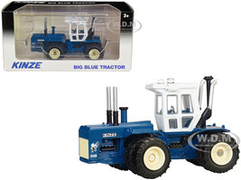Kinze 640 Big Blue Tractor with Dual Wheels Blue and White 1/64 Diecast Model SpecCast KZE1330