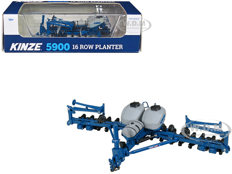 Kinze 5900 16 Row Planter Blue Diecast Metal Replica 1/64 Diecast Model SpecCast KZE1341