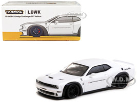 Dodge Challenger SRT Hellcat LB-WORKS Lamley Special Edition White Global64 Series 1/64 Diecast Model Car  Tarmac Works T64G-TL039-WH