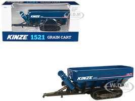 Kinze 1521 Grain Cart Tracks Blue 1/64 Diecast Model SpecCast KZE1336