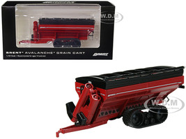 Brent 1198 Avalanche Grain Cart Tracks Red 1/64 Diecast Model SpecCast UBC036
