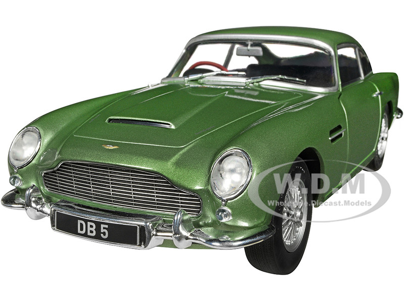 1964 ASTON MARTIN DB5 RHD PORCELAIN GREEN 1/18 DIECAST CAR BY