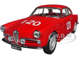 Alfa Romeo Giulietta SV #120 Giorgio Becucci Pasquale Cazzato Mille Miglia 1956 1/18 Diecast Model Car Kyosho K08957A