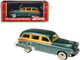 1949 Oldsmobile 88 Station Wagon Alpine Green Metallic with Cream and Woodgrain Sides and Green Interior Limited Edition to 240 pieces Worldwide 1/43 Model Car Goldvarg Collection GC-065B