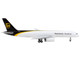 Boeing 757 200F Commercial Aircraft UPS United Parcel Service Worldwide Services White and Dark Brown 1/400 Diecast Model Airplane GeminiJets GJ1992