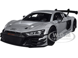 Audi R8 LMS GT3 Silver Metallic Timeless Legends Series 1/24 Diecast Model Car Motormax 79380SIL