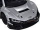 Audi R8 LMS GT3 Silver Metallic Timeless Legends Series 1/24 Diecast Model Car Motormax 79380SIL