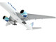 Boeing 777 200ER Commercial Aircraft Eastern Air Lines White with Striped Tail 1/400 Diecast Model Airplane GeminiJets GJ2059