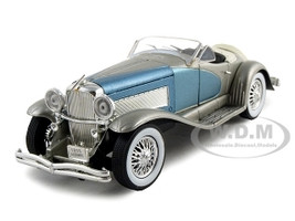 1935 Duesenberg SSJ Convertible Blue Silver 1/32 Diecast Model Car Signature Models 32318