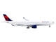 Airbus A330 900 Commercial Aircraft Delta Air Lines White with Blue Tail 1/400 Diecast Model Airplane GeminiJets GJ2096