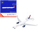Airbus A330 900 Commercial Aircraft Delta Air Lines White with Blue Tail 1/400 Diecast Model Airplane GeminiJets GJ2096
