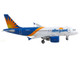 Airbus A319 Commercial Aircraft Allegiant Air White and Blue with Graphics 1/400 Diecast Model Airplane GeminiJets GJ2131
