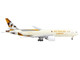 Boeing 777F Commercial Aircraft Etihad Cargo Beige with Graphics Interactive Series 1/400 Diecast Model Airplane GeminiJets GJ2146