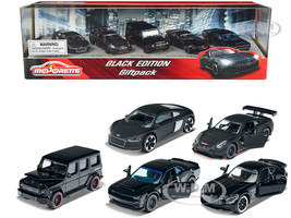 Black Edition 2023 Giftpack 5 Piece Set 1/64 Diecast Model Cars Majorette 212053174