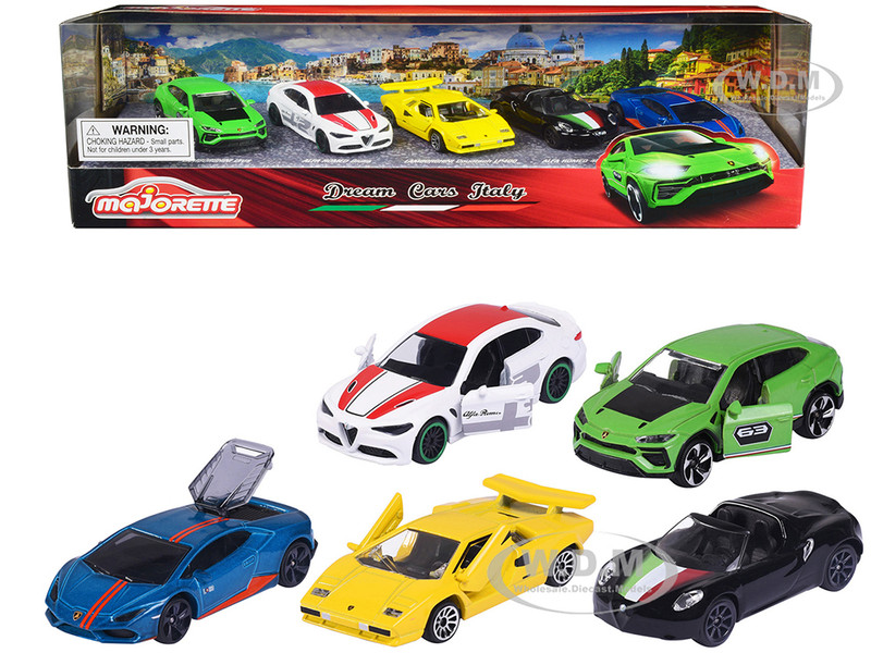 Dream Cars Italy 2023 5 Piece Set 1/64 Diecast Model Cars Majorette 212053178