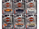 Harley Davidson Assortment 2023 Set of 6 pieces 1/64 Diecast Model Cars Maisto 15380-23