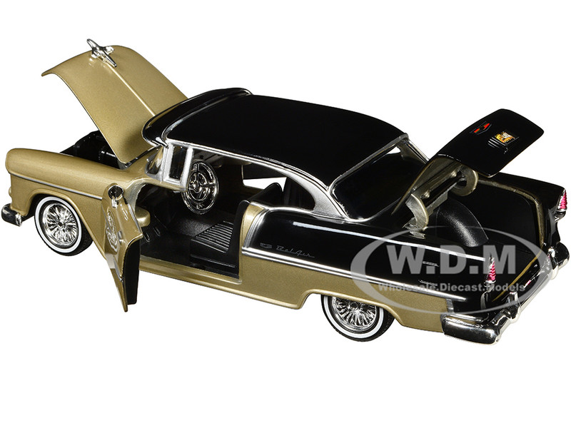 1955 Chevrolet Bel Air Lowrider Hard Top Beige Metallic and