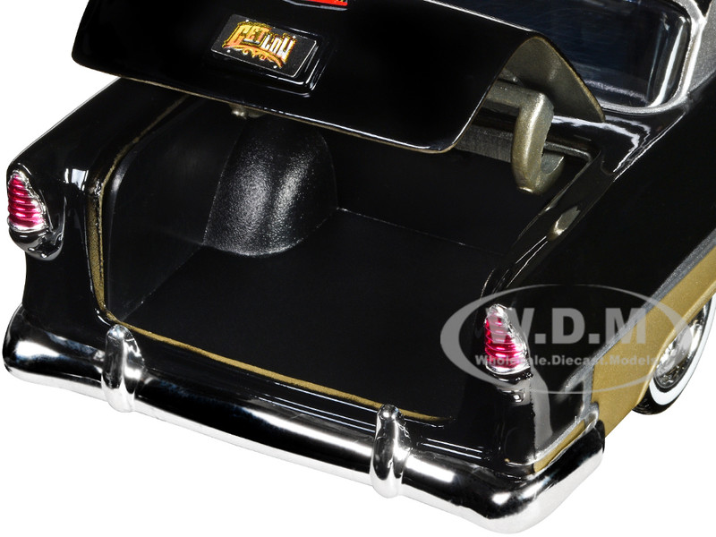 1955 Chevrolet Bel Air Lowrider Hard Top Beige Metallic and