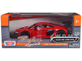 Audi R8 LMS GT3 Red Timeless Legends Series 1/24 Diecast Car Model Motormax 79380RD