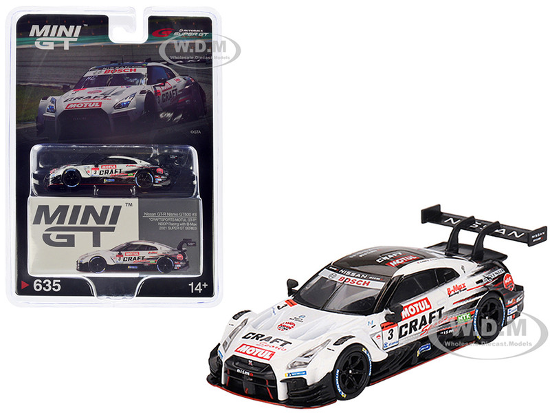 Nissan GT R Nismo GT500 RHD Right Hand Drive #3 Kohei Hirate Katsumasa Chiyo NDDP Racing with B Max Super GT Series 2021 Limited Edition 1/64 Diecast Model Car by True Scale Miniatures MGT00635
