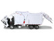 Mack LR Refuse Garbage Truck with McNeilus Meridian Front Loader Plain White with Trash Bin 1/34 Diecast Model First Gear FG10-4235